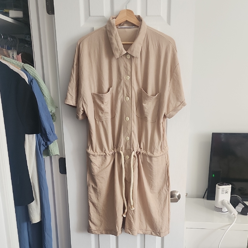 Safari Button-Up Romper